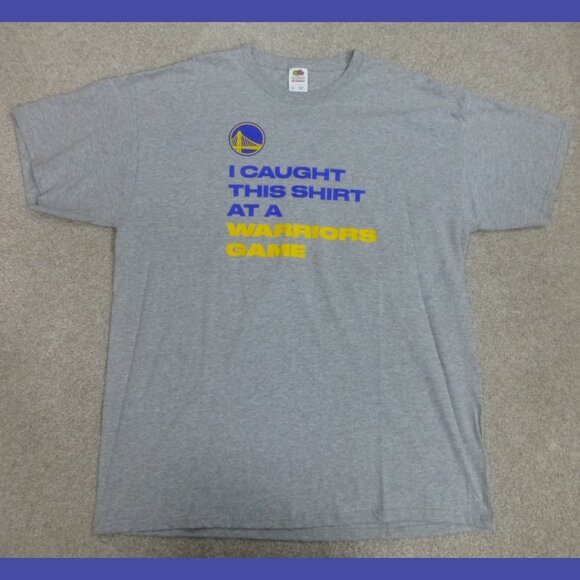 Golden State Warriors "I caught this at a Warriors Game" Short Sleeve T-Shirt - Picture 4 of 8